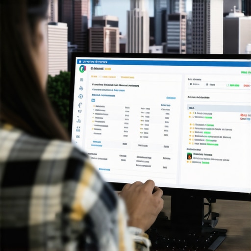 Advanced Local SEO Analysis in Greensboro Person analyzing Greensboro local SEO data with city landmarks in background