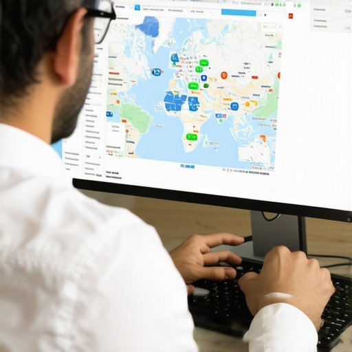 SEO expert analyzing local maps and SEO data for Greensboro