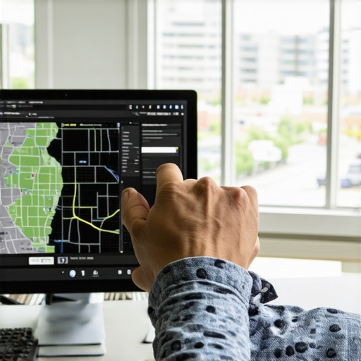 Person analyzing local SEO data with Greensboro map on screen.