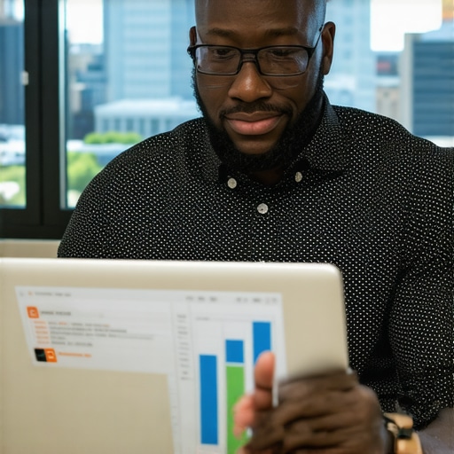 Greensboro business owner reviewing local SEO analytics