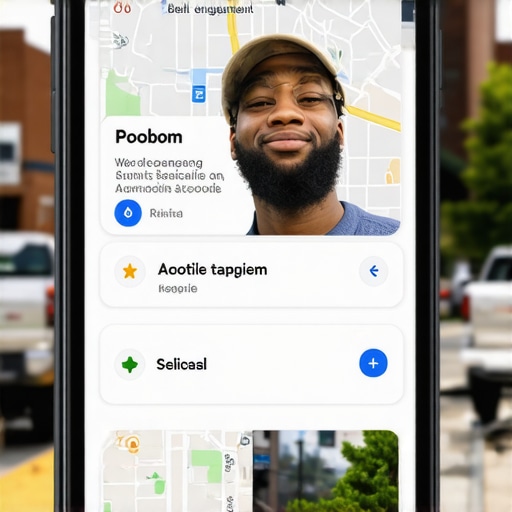 Business owner updating Google Maps profile for Greensboro