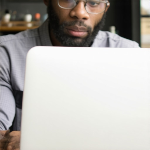 Business owner editing their Google Maps profile on a laptop to improve local visibility.