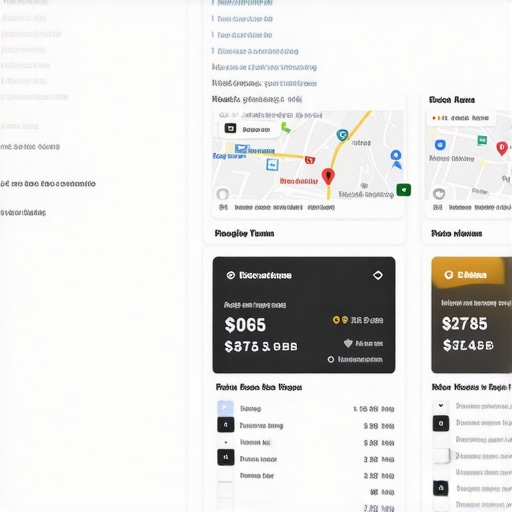 Screenshot of local SEO performance dashboard tracking Google Maps rankings for Greensboro