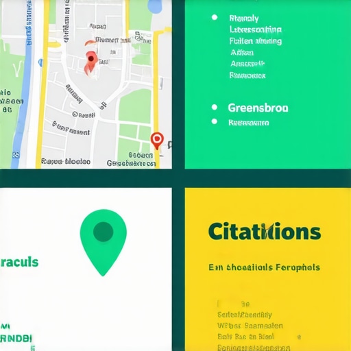 Infographic showing step-by-step local SEO tactics for Greensboro businesses.