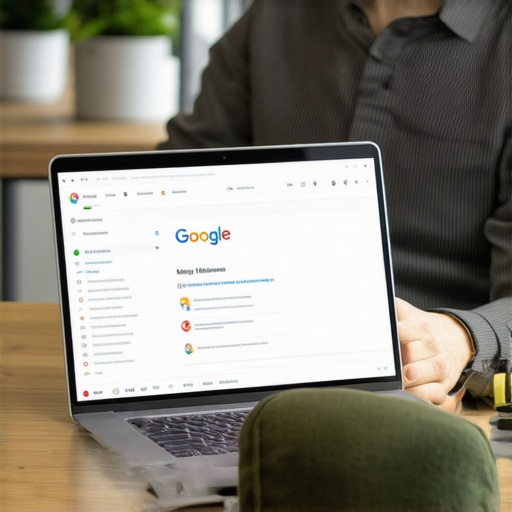 Optimizing Google Profile for Greensboro Local SEO Business owner editing Google My Business listing on a laptop to improve Greensboro local SEO