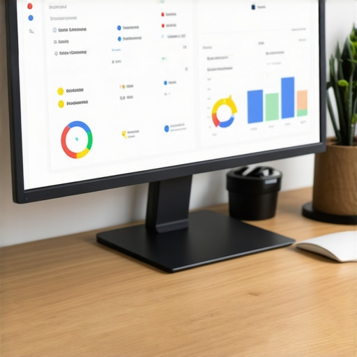 A workspace with SEO tools and citation management dashboards for local map SEO