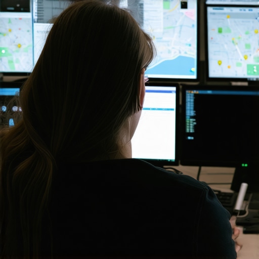 Person working with SEO tools and maps on computers, illustrating ongoing map optimization efforts