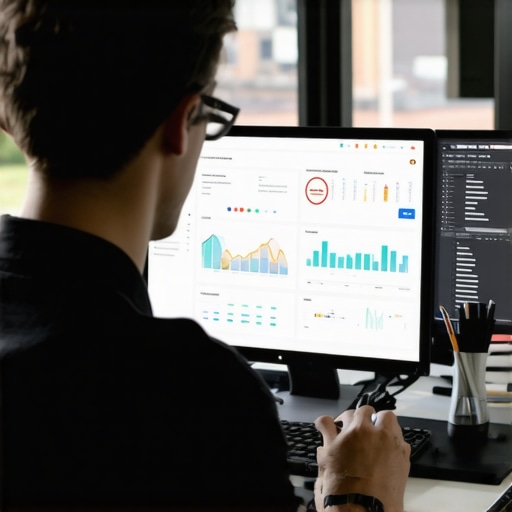 Digital marketing team analyzing local SEO metrics with Greensboro cityscape.