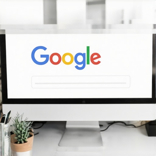 Person updating Google My Business profile on a computer in Greensboro