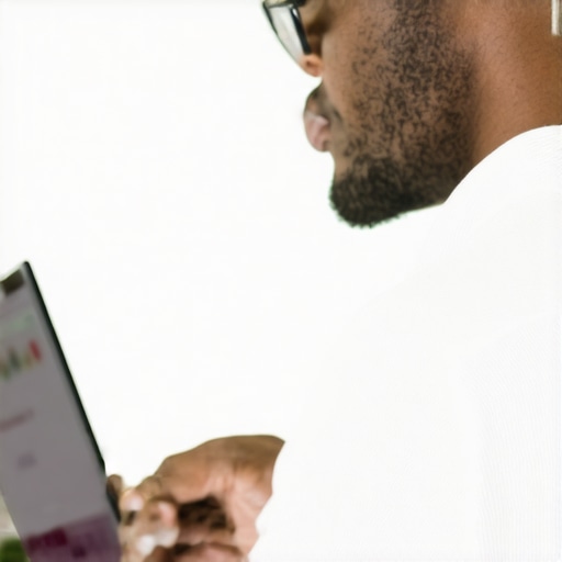 Business owner working on Google Maps profile on laptop