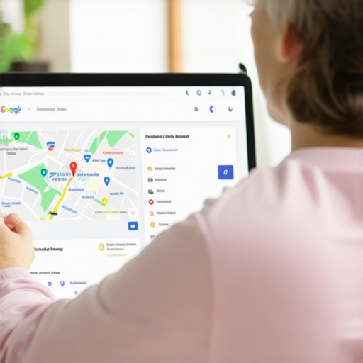 Business owner editing Google My Business profile for Greensboro business