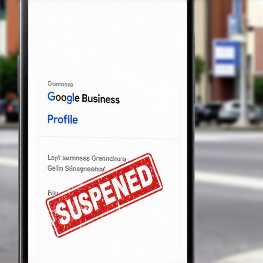 A warning about business profile suspension for keyword stuffing in Greensboro local SEO.