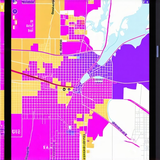 A visual representation of local SEO rankings across a map of Greensboro NC using a geo-grid tool.