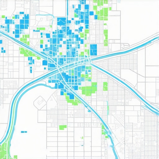 A digital heatmap showing how local seo greensboro rankings are concentrated in specific neighborhoods.